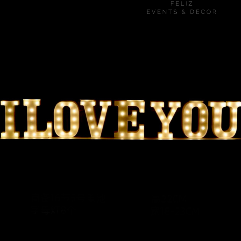 I LOVE YOU字母燈｜I LOVE YOU letter lights