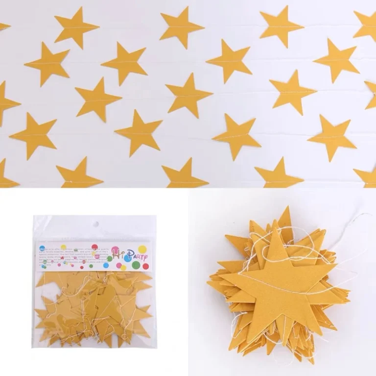 促銷SALE❗️金銀粉藍星星拉𣄃Gold Silver Pink Blue Star Garland Banner