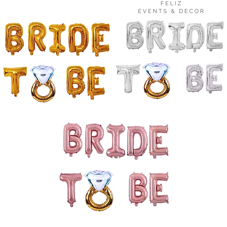 BRIDE TO BE英文字母鋁膜氣球｜BRIDE TO BE letter foil balloon