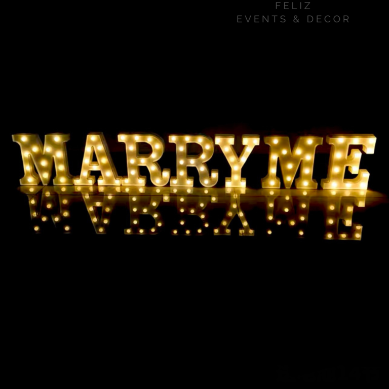 MARRY ME字母燈｜MARRY ME letter lights