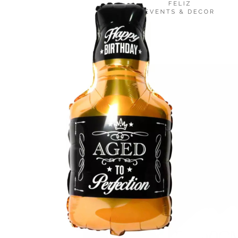 Aged to perfection威士忌鋁膜氣球｜Aged to perfection whiskey foil balloon